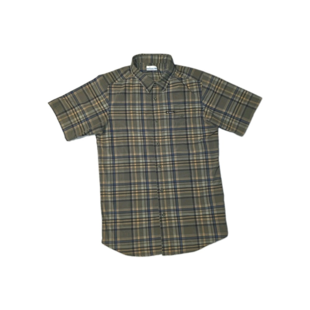 Columbia Sportswear Men Multicolor Plaid Short Sleeve Button Down Shirt Size S
